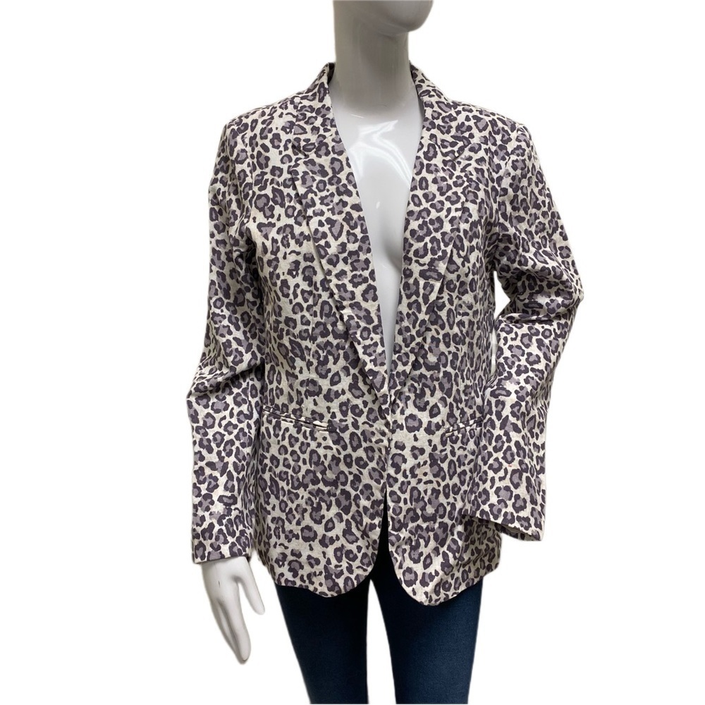 RACHEL Zoe Animal Print Suit Jacket - Size Large